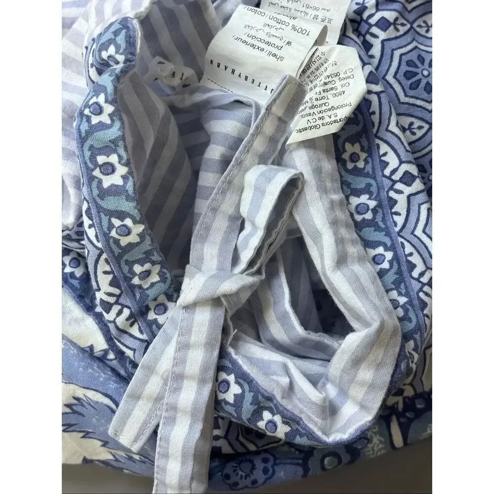 Pottery Barn Marianna Floral Striped STANDARD shams Palampore Medallion